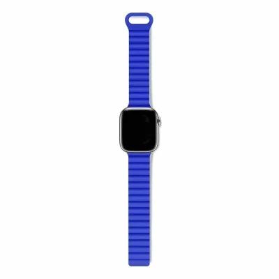 Decoded Apple Watch 49/45/44/42 Mm Gen 1-10-Se Silicone Magnet Traction Loop Strap Lite - Blue